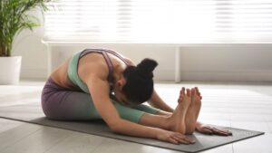seated forward fold