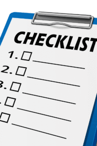 Blogging checklist blog post