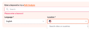 SEO Keyword research tool image
